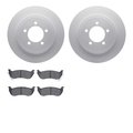 Dynamic Friction Co 4402-54040, Geospec Rotors w/Ultimate Duty  Brake Pads, High Resistance To Brake Fade, Silver 4402-54040